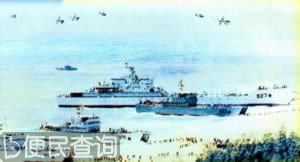 中国人民解放军在东海和南海进行海空实弹演习