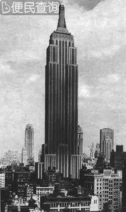 世界上最高的建筑纽约帝国大厦剪彩
