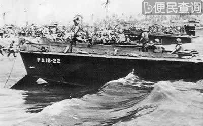 美军登陆日本冲绳岛