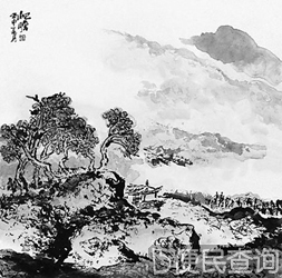 画家朱屺瞻在上海逝世