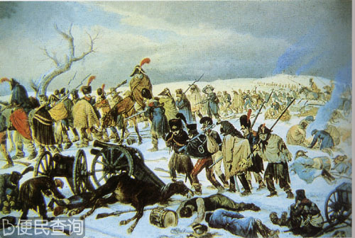拿破仑进攻俄国　惨遭败绩