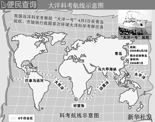 中国首次远洋科学调查