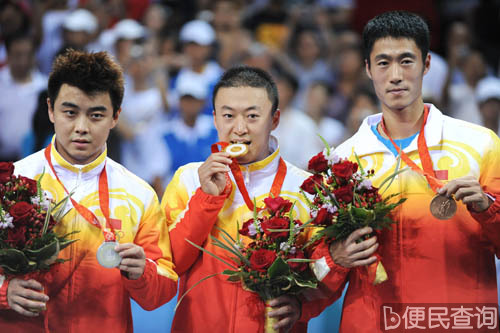 马琳首次夺得北京奥运乒乓球男单金牌