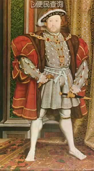 英格兰都铎王朝第二任国王亨利八世逝世