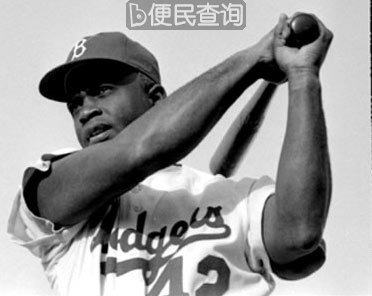 美国职棒大联盟史上第一位黑人球员杰基·罗宾森逝世
